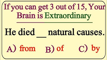 If you can get 3 out of 15, your brain is extraordinary #quiz