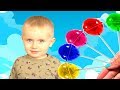 Timur and Mommy pretend play with Lollipops by Funny Timur