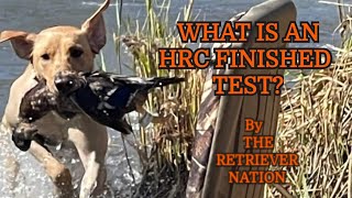 What is an HRC Finished Test