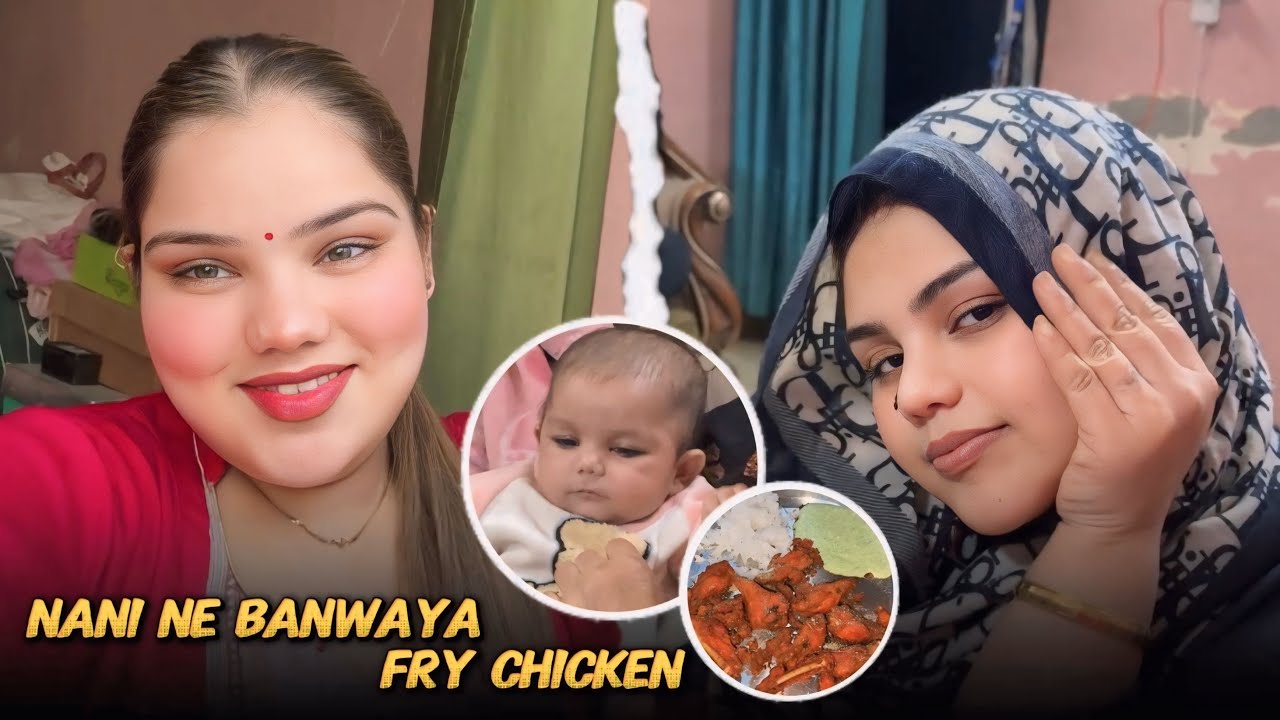 Nani ne Banwaya fry chicken 😋❤️ #nandinikarnaliya 