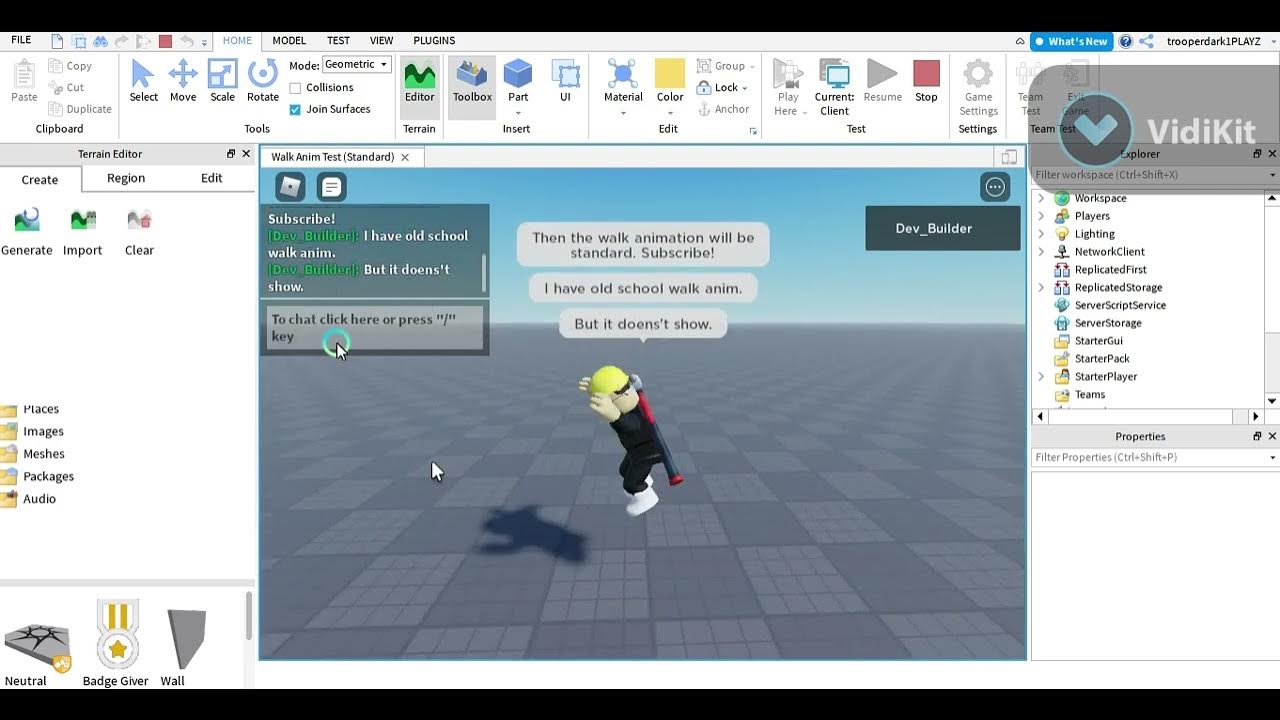 How To Set Roblox Default Walk Animation Tutorial Youtube