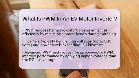 What Is PWM In An EV Motor Inverter? - Talking Tech Trends