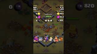 Th16 Attack Strategy With New Root Rider + Valkyrie !! Best Th16 Attack in Clash Of Clans #shorts