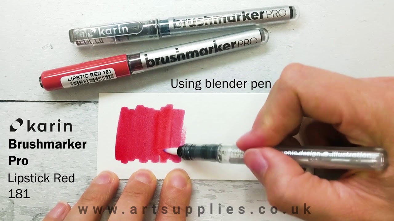 Karin Brushmarker Pro Lipstick Red 181 YouTube