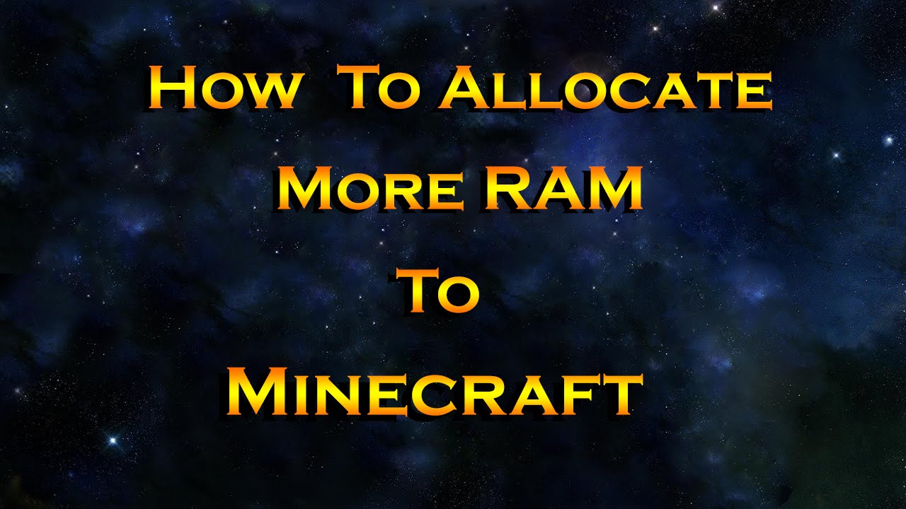 How To Allocate More RAM To Minecraft 2016 ! - YouTube