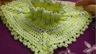 Горлышко-манишка спицами для ребенка|collar knitting Горлышко-манишка спицами для ребенка|collar knitting