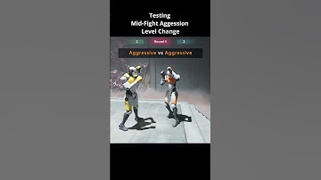 Final Automata: variable aggression level #unity #ml #agents #ai #fighting #boxing #sparring #robots