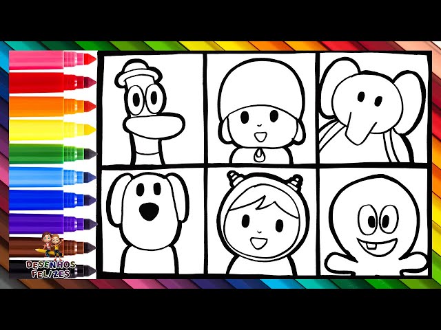 Desenho do Pocoyo para colorir - I LoveDucar