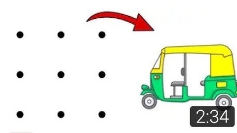 #Auto Rickshaw Drawing From 9 Dot