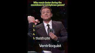 Celebrity Who reacts faster during the countdown in catchphrase games? Profile