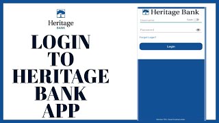 How To Login To Heritage Mobile Banking App On Android? screenshot 5