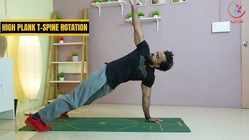 HIGH PLANK T-SPINE ROTATION