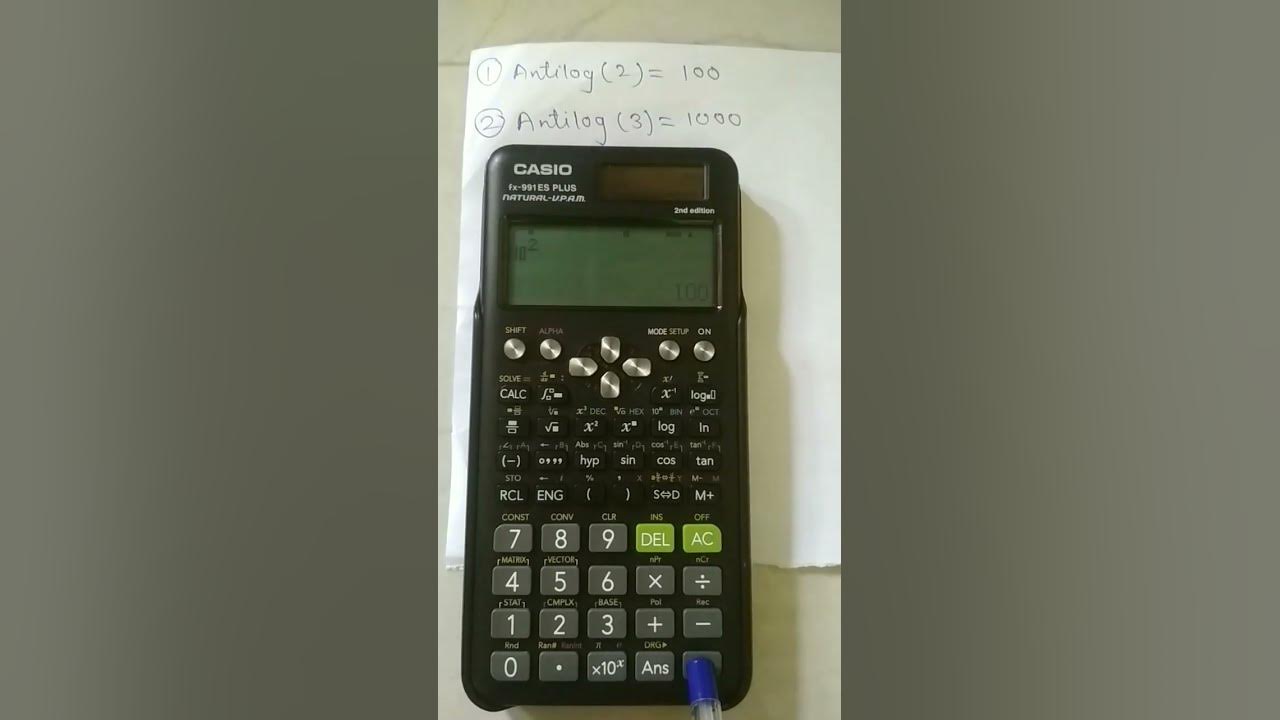 how to calculate antilog in scientific calculator fx991ex. shorts 
