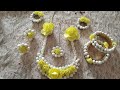 D.i.y how to make handmade flower jewelry for haldi 2022