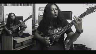 Attempt to cover &quot;The Trapper&quot; - Kalmah(Guitar Play-through shams)