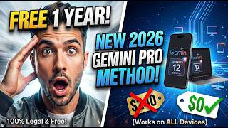 Free Gemini Pro 1 Year Subscription — New Method 2026 (Works on ALL Devices)