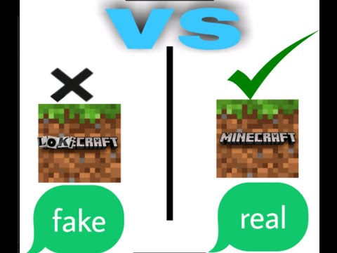 playing minecraft copys fake vs real - YouTube