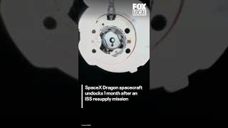 NASA captured the undocking of the SpaceX Dragon spacecraft, from the ISS on a resupply mission