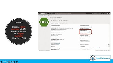 Lesson 7 - Creating Highly Available MySQL Database Service with Highly Available WordPress CMS