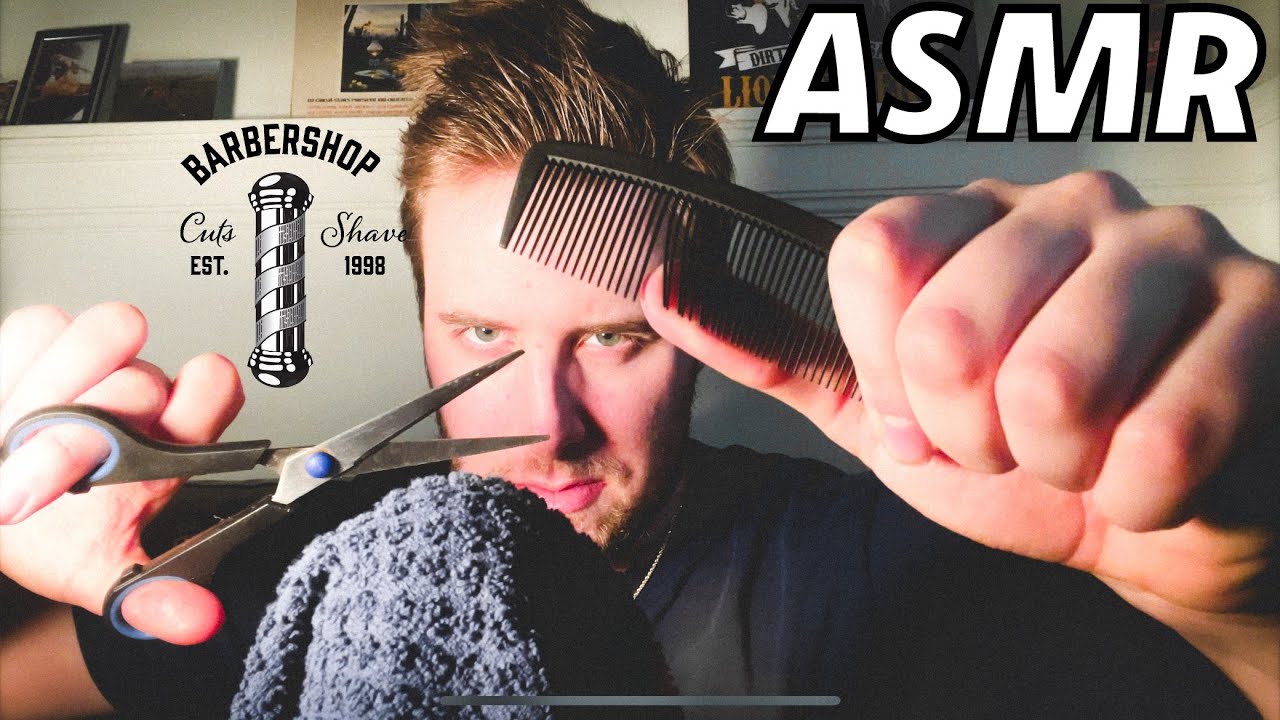 ASMR | RELAXING Haircut & Beard Trim