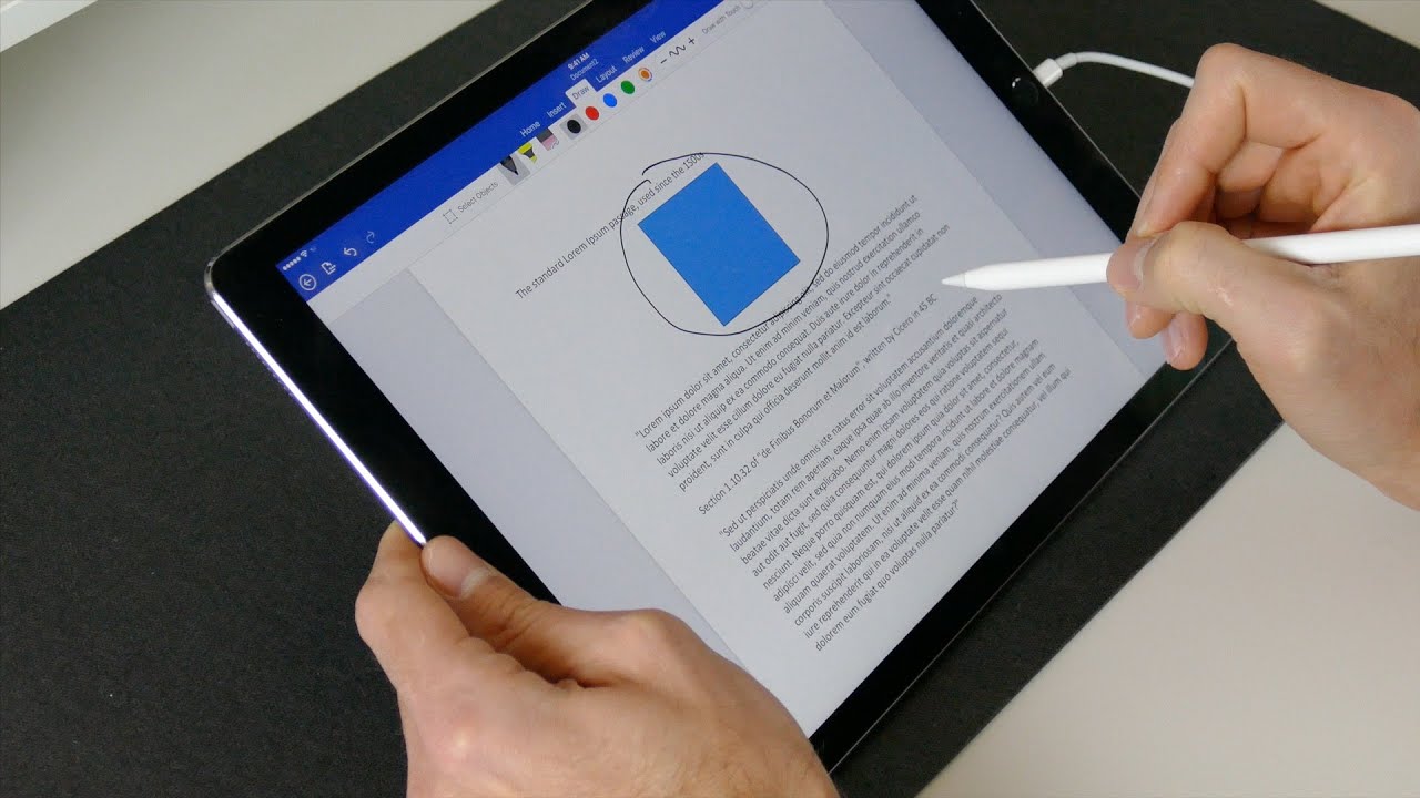 Apple Pencil with Microsoft Office! - YouTube