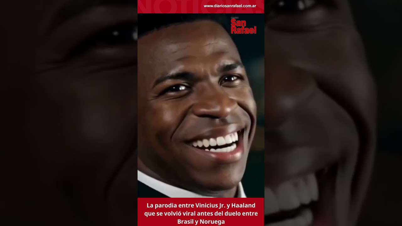 La parodia entre Vinicius Jr y Haaland que se volvió viral antes del duelo entre Brasil y Noruega