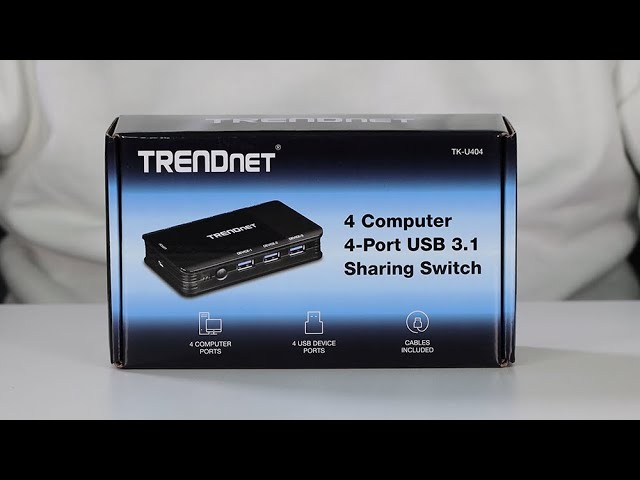 4-Port USB KVM Switch Kit - TRENDnet TK-407K