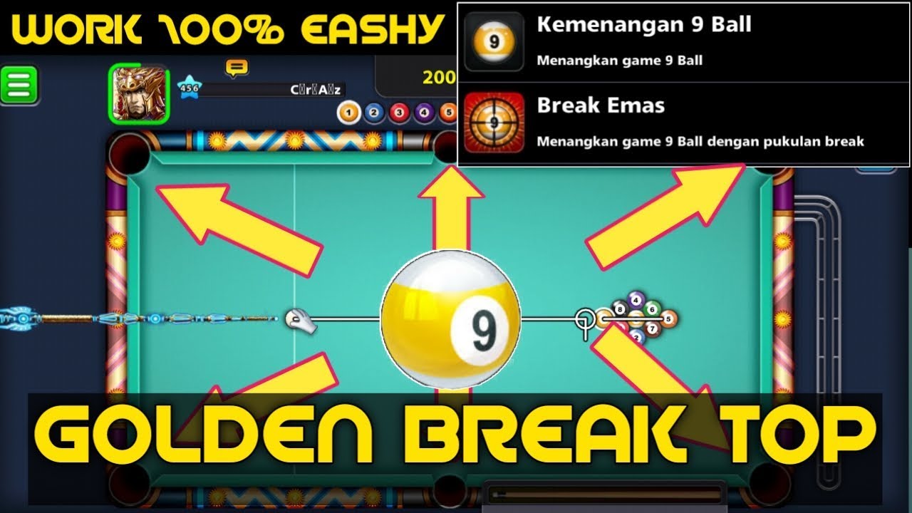 Wow ๐ฎ Top Golden Break 9 ball pool 2020 || Eashy trik all cue