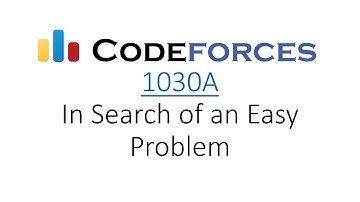 Codeforces: 1030A - In Search of an Easy Problem