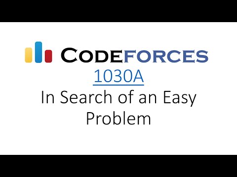 Codeforces: 1030A - In Search of an Easy Problem