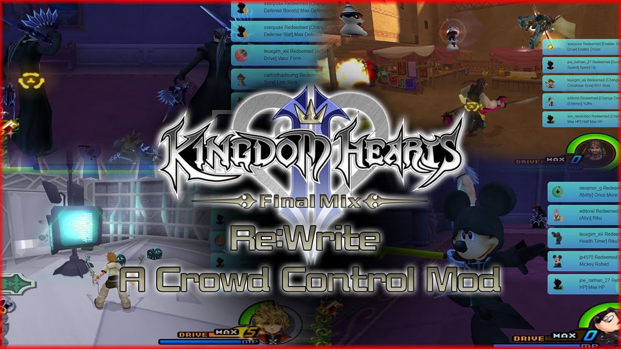 The most cursed KH Re:Write run ~ A Crowd Control Mod by WaterKH - YouTube