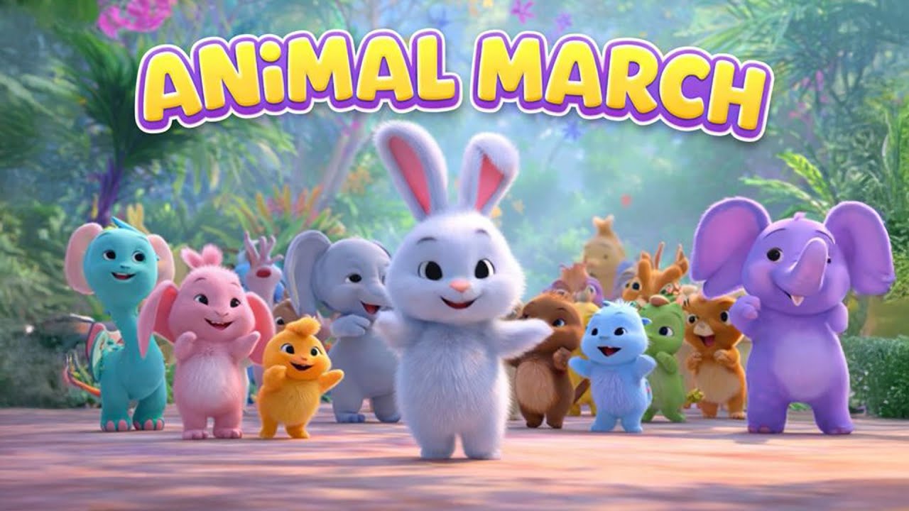 Animal March 🐘🦁 | Fun Action Nursery Rhyme for Kids | Toon Tinkle Tunes