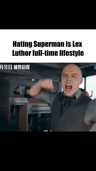 This is peak Lex Luthor energy !