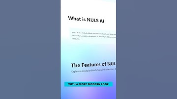 Welcome to a new Nuls! Get to know Nuls AI #ai #crypto