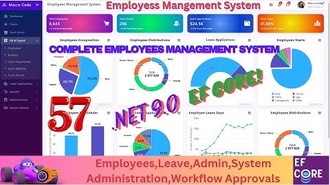 EPISODE 57 Employees Management System With EF Core,MS SQL ASP .NETCORE,.NET 9.0 MS SQL SERVER💥