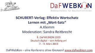 Donnerstag: SCHUBERT-Verlag: Effektiv Wortschatz Lernen mit „Wort-Satz“ screenshot 2