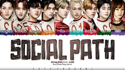 Thumbnail of Stray Kids - 'Social Path (feat. LiSA)' Lyrics [Color Coded_Kan_Rom_Eng]