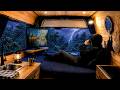 [Storm Night☔️] Solo Car Camping, Evacuation Morning | Heavy rain ASMR