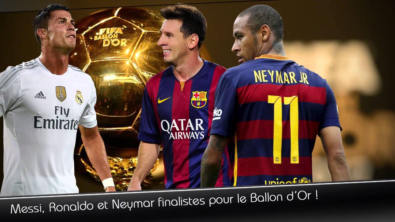 FIFA Ballon d'Or 2015 : Neymar et Messi et Ronaldo - YouTube