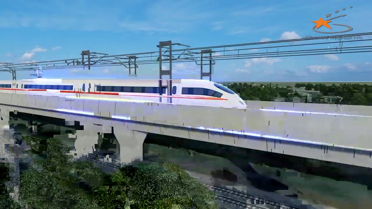 วีดิทัศน์สรุปผลโครงการรถไฟความเร็วสูงเชื่อมสามสนามบินระยะที่ 2 ระยอง-จันทบุรี-ตราด l4 ส.ค. 63I รฟท.