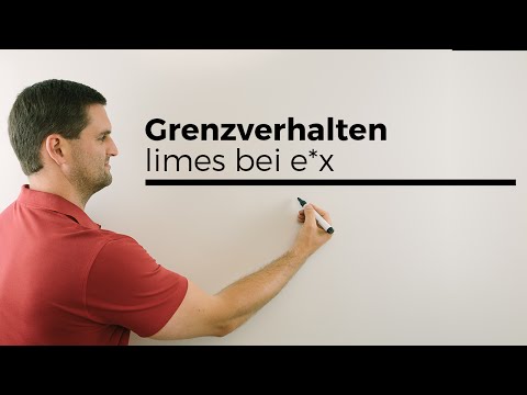 Video: Was ist der Grenzwert von E x, wenn x gegen Unendlich geht?