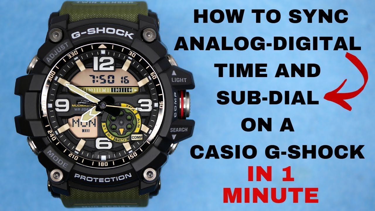 how to set your g shock watch