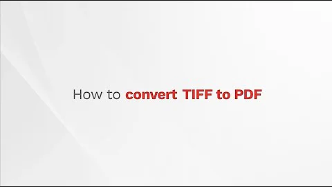 How to convert TIFF to PDF with PDF Pro