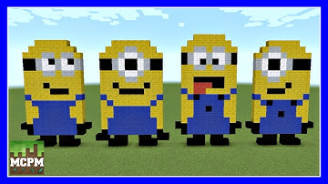 How To Build Minion Pixel Art In Minecraft