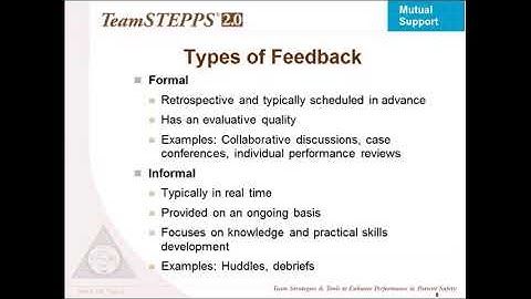 Anytime Learning- TeamSTEPPS  Part 6:  Mutual Support
