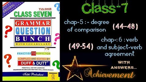 Duff and dutt class-7 Chapters 5 & 6 (page44-48&49-54) #duff&dutt #questionbunch #class7 #target2023
