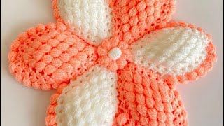 Baklava Motifli Muhteşem Lif Modeli/ Süper Easy Crochet Knitting