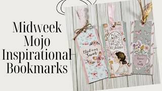 Midweek Mojo - Easy Inspirational Bookmark using @Not2ShabbyShop Spring Blessings There was Jesus