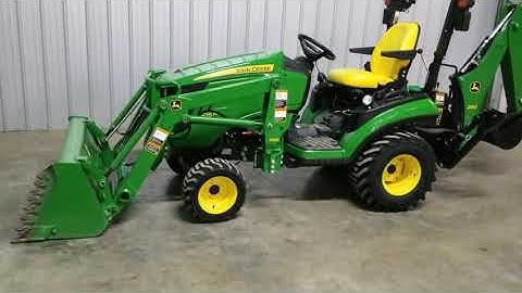 John Deere 1025R w Backhoe and Loader Walk Around