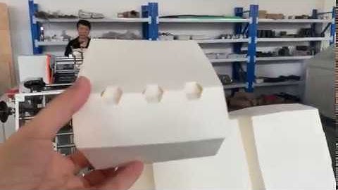 High Speed Hamburger Box Making Machine Carton Box Erecting Machine for Take Away Food Packaging